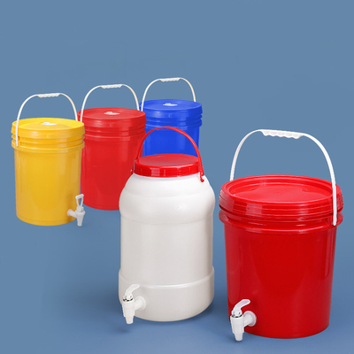 Distributeur de boissons de qualité alimentaire 5 gallons Seau en plastique avec poignée et couvercle Logo personnalisé