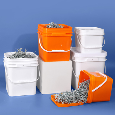 Boîtes de stockage de nourriture polyvalentes de 4 gallons en plastique PP carré avec couvercle