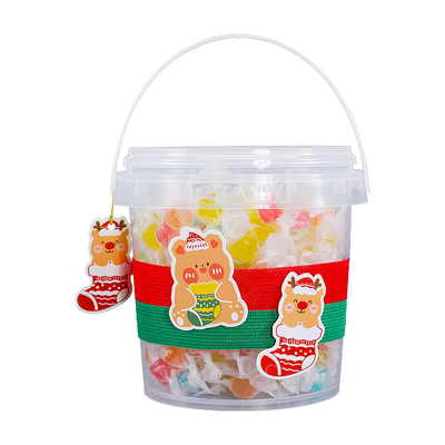 Seau de stockage en plastique à spécifications multiples avec capuchon à boucle de traction et logo personnalisé