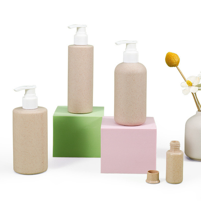 Dispensers de shampooing pour lotions recyclables de 100 ml à 500 ml avec pompe et matériel de corps de paille de blé