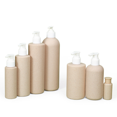 Bouteilles de shampooing d'hôtel en plastique biodégradable à base de paille de blé avec pompe 300 ml