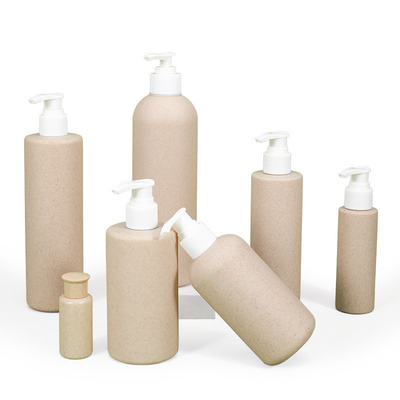 30 ml-500 ml de capacité pompe à shampooing cosmétique vide Emballage paille de blé bouteille en plastique biodégradable