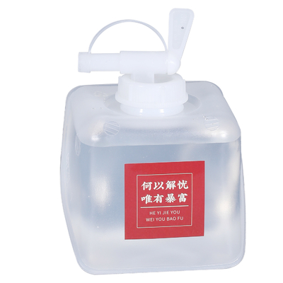 Sac doux carré 5L 10L 20L LDPE pliable pliable porte-liquide pour camping en plein air