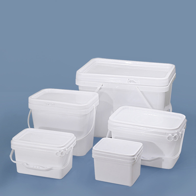 Seau en plastique rectangulaire respectueux de l'environnement 6L