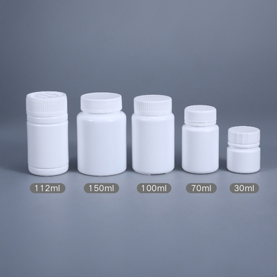 Bouteilles de comprimés vides en plastique HDPE de 70 ml en gros