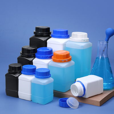 250 ml Bouteille à cou large carré Matériau HDPE Corps cylindrique