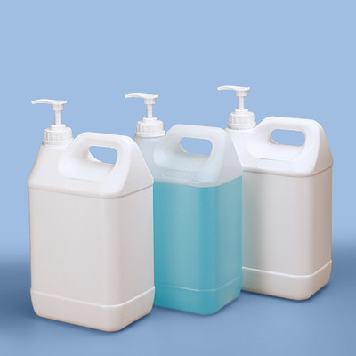 Récipient de détergent liquide Un litre 5L en plastique Jerry Can F-Style Jugs avec pompe Dispenser pour le lavage des mains désinfection
