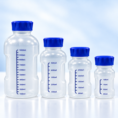 Bouteille d'échantillon en PP durable Bouteilles de réactif avec bouchon à vis en PP Bouteilles vides pour le stockage de produits chimiques de laboratoire